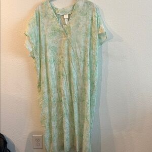 H&M Light Green Patterned Dress